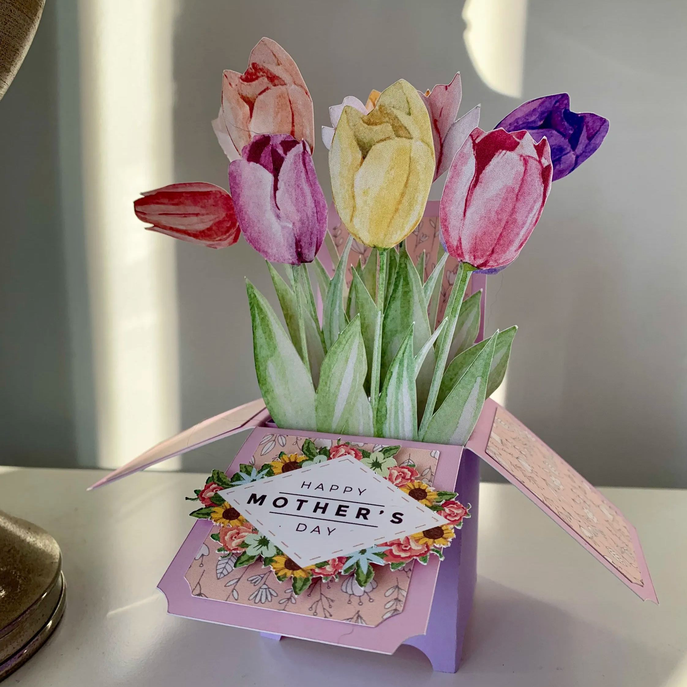  Mother’s Day 3D Pop Up Tulip Card