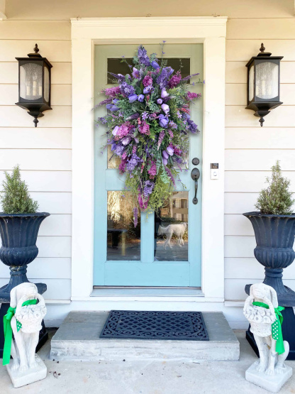 Spring Front Door Swag-Rustic Home Decor