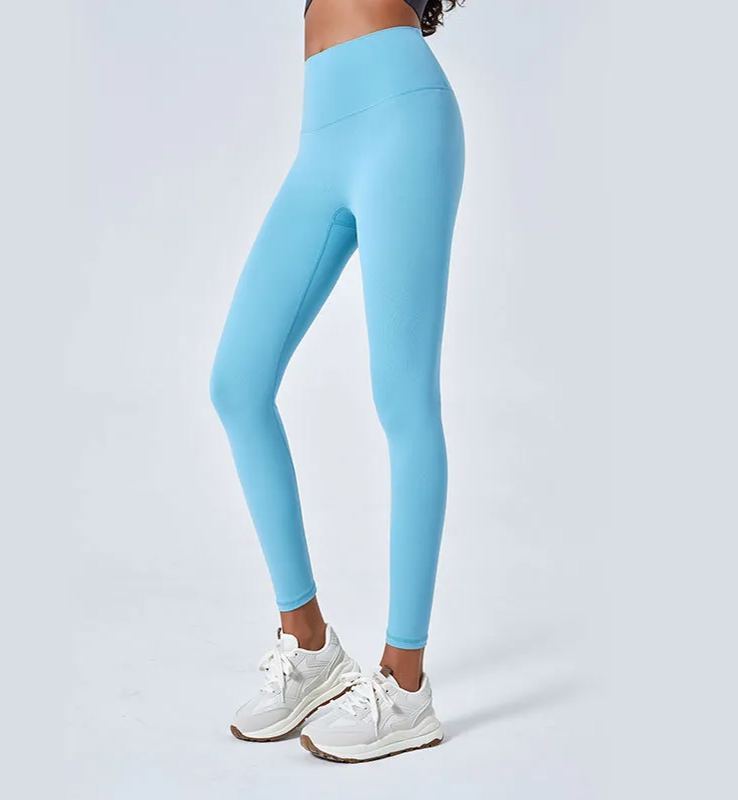 NUCBN high waist nude no embarrassing line yoga pants women's elastic tight hip lifting sports fitness leggings