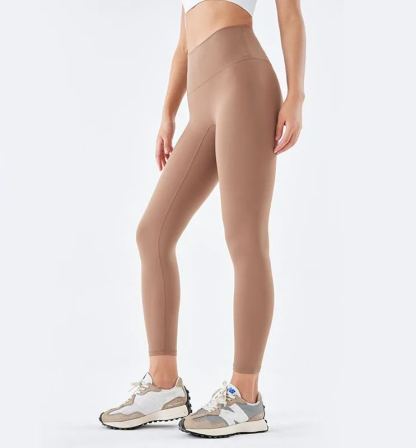 NUCBN high waist nude no embarrassing line yoga pants women's elastic tight hip lifting sports fitness leggings