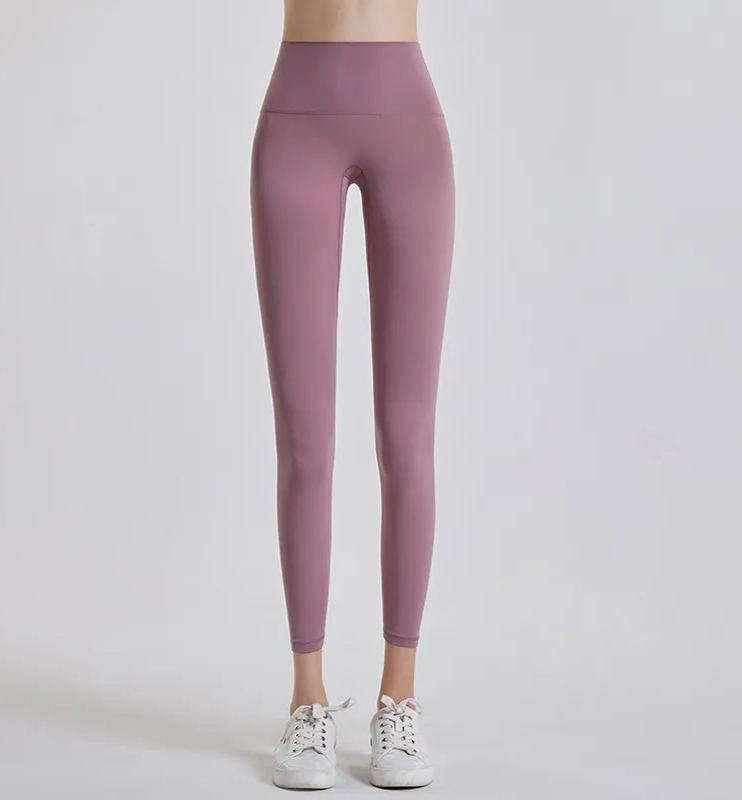 NUCBN high waist nude no embarrassing line yoga pants women's elastic tight hip lifting sports fitness leggings