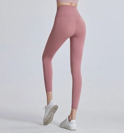 NUCBN high waist nude no embarrassing line yoga pants women's elastic tight hip lifting sports fitness leggings