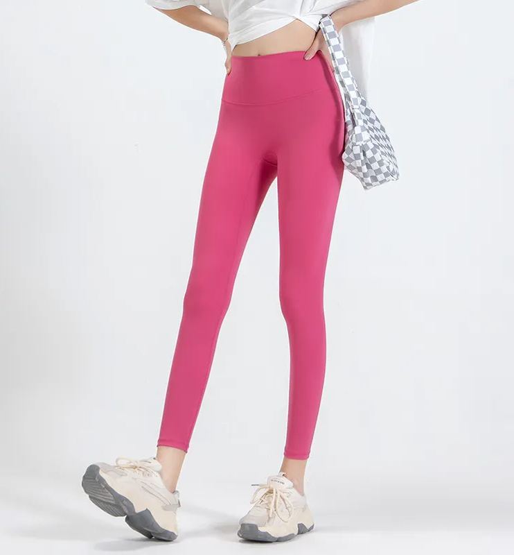 NUCBN high waist nude no embarrassing line yoga pants women's elastic tight hip lifting sports fitness leggings