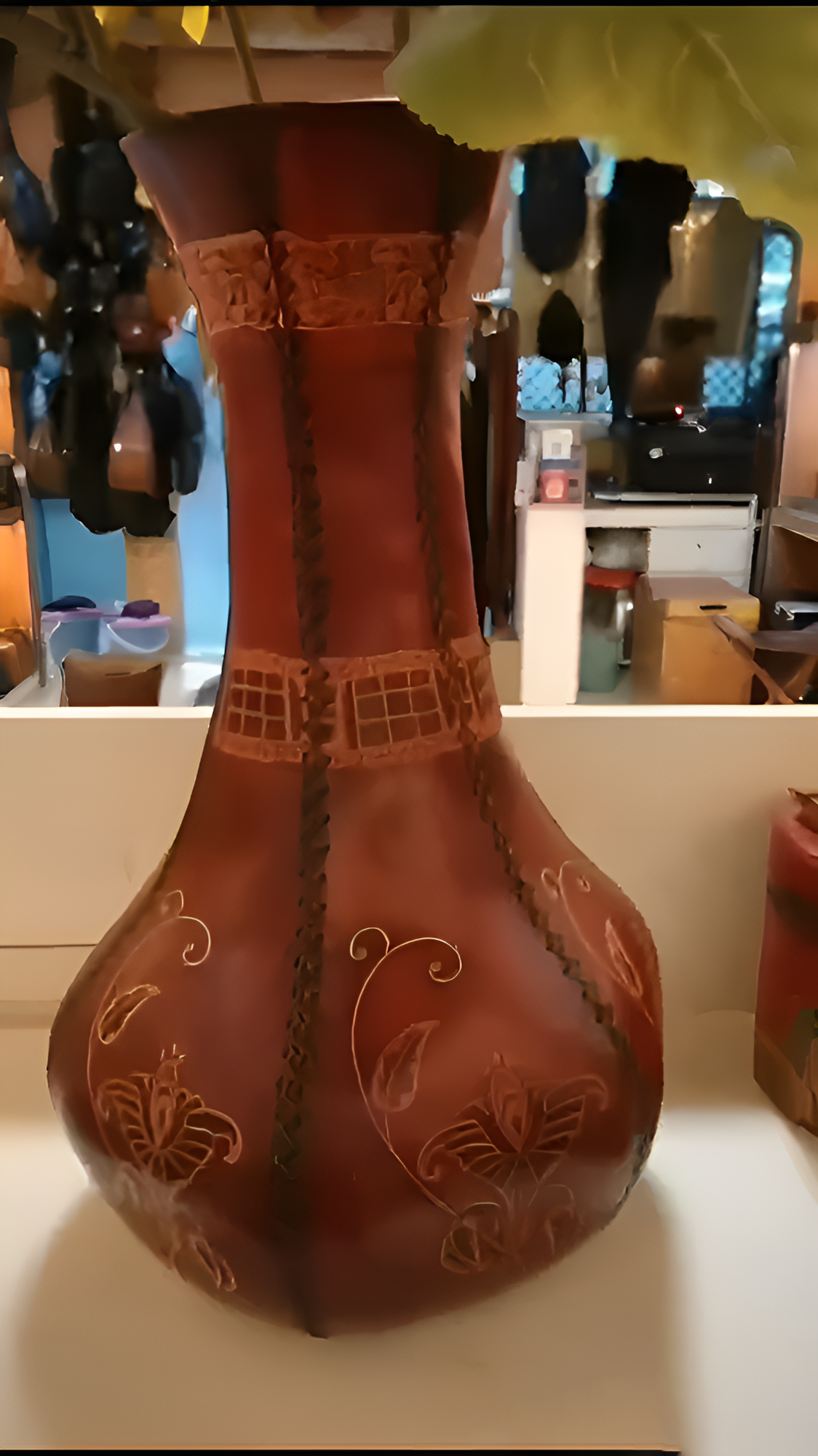 Homedecor Leather Vase