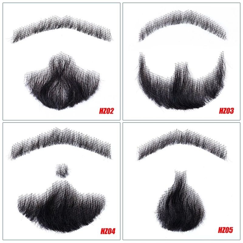 Hand Woven Cool Man Beard Wigs