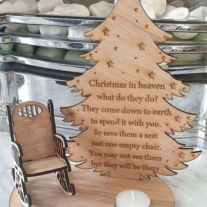 🔥LAST DAY SALE 75% OFF🔥 - Handmade Wooden Christmas Memorial Candle Decoration