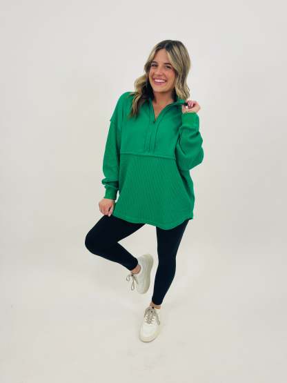 Exclusive The Perfect Mix Pullover In Green