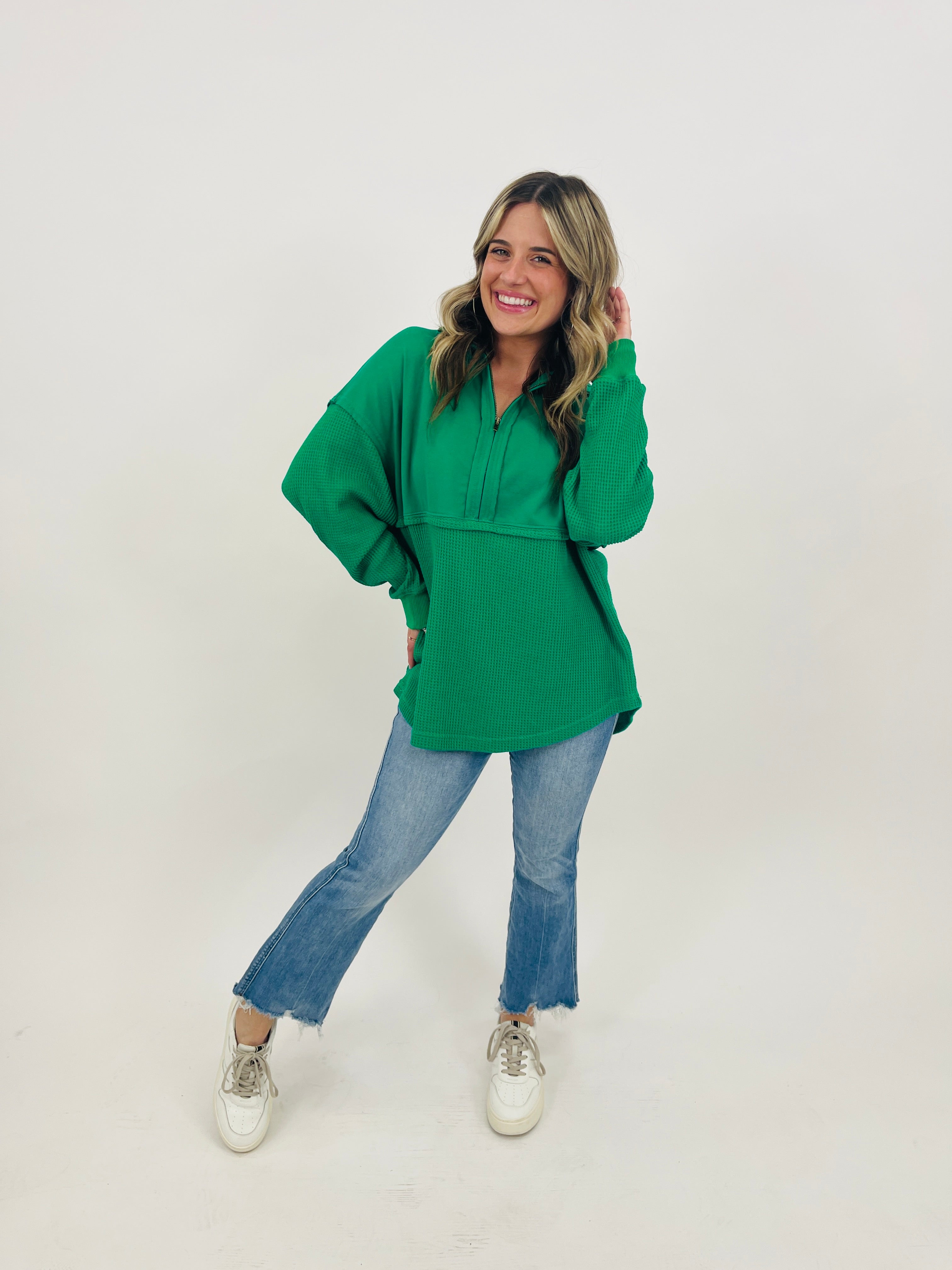 Exclusive The Perfect Mix Pullover In Green