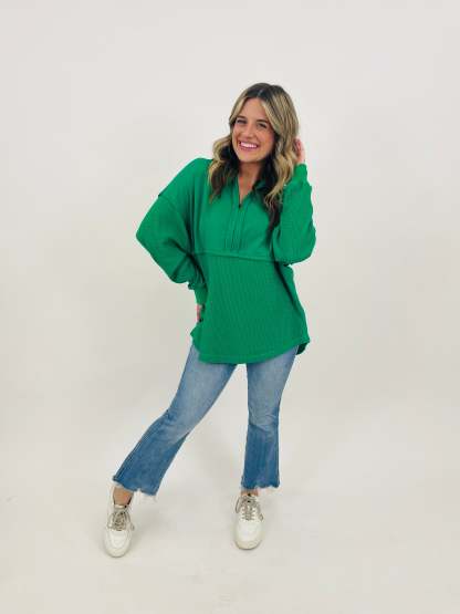 Exclusive The Perfect Mix Pullover In Green