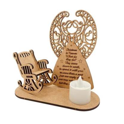 🔥LAST DAY SALE 75% OFF🔥 - Handmade Wooden Christmas Memorial Candle Decoration