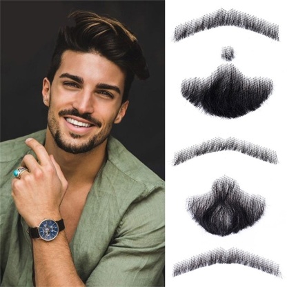 Hand Woven Cool Man Beard Wigs
