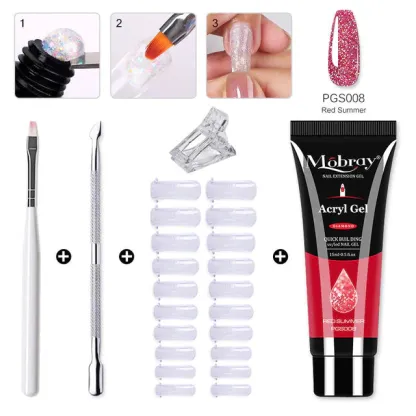 ( Promotion - 50% OFF)🎨🎨Polygel Nail Kit