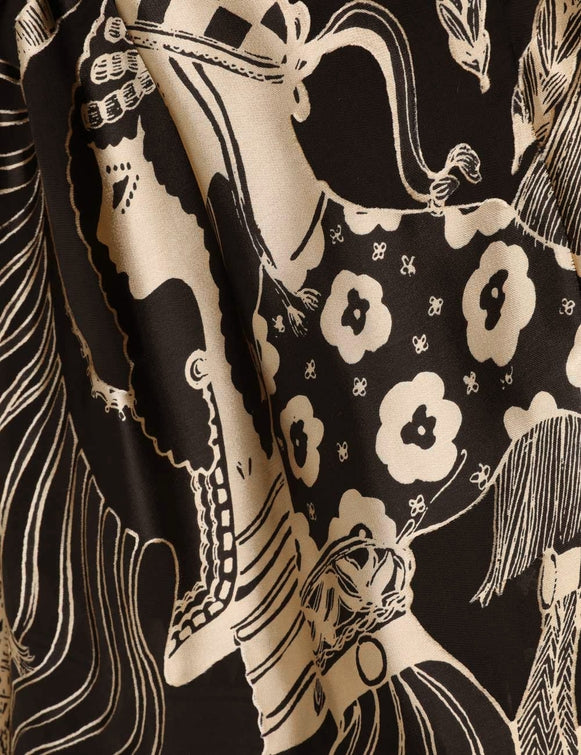 Women's Fashion Printed Ethnic Long Skirt