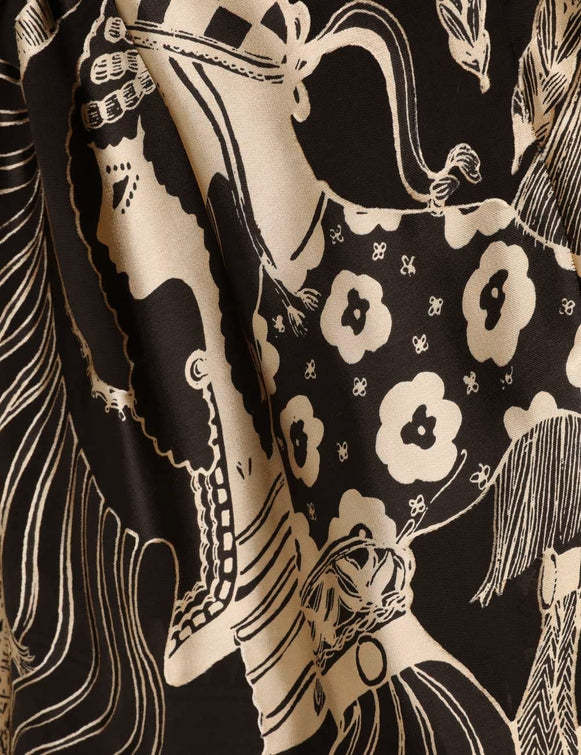 Women's Fashion Printed Ethnic Long Skirt