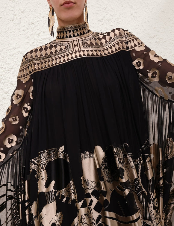 Women's Fashion Printed Ethnic Long Skirt
