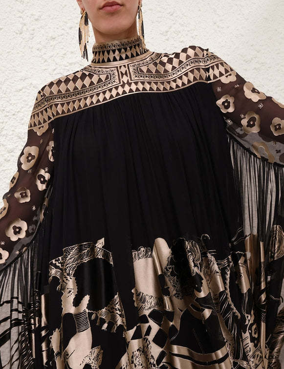 Women's Fashion Printed Ethnic Long Skirt