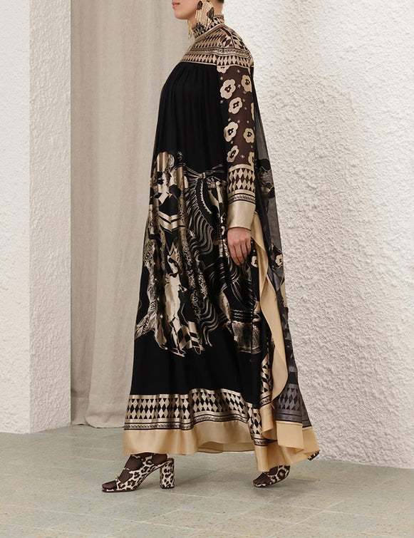 Women's Fashion Printed Ethnic Long Skirt