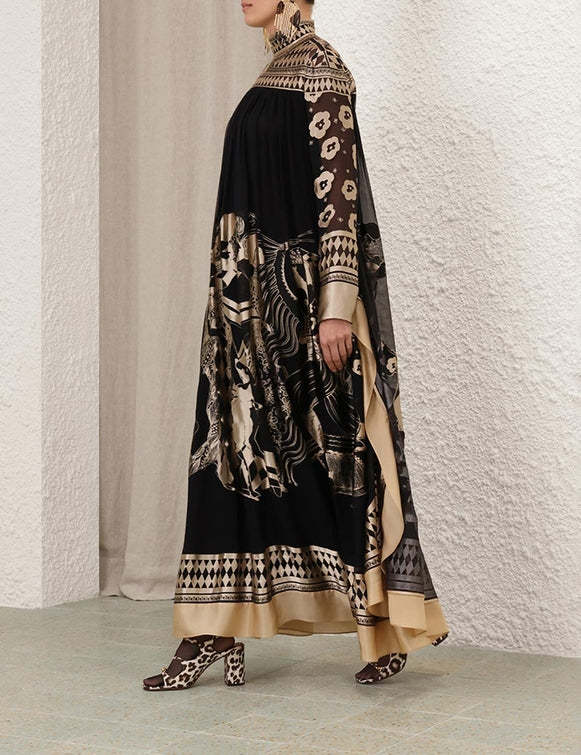 Women's Fashion Printed Ethnic Long Skirt