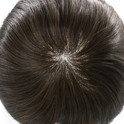 Q6 French(Swiss) Lace Front and Center Thin Skin Back&Sides Bleach Knots Durable Breathable