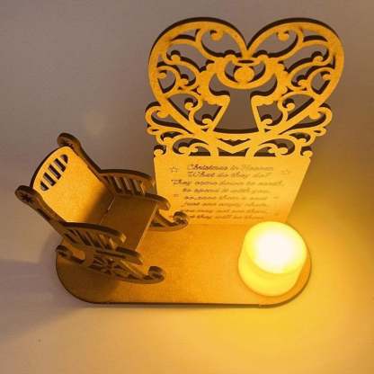 🔥LAST DAY SALE 75% OFF🔥 - Handmade Wooden Christmas Memorial Candle Decoration