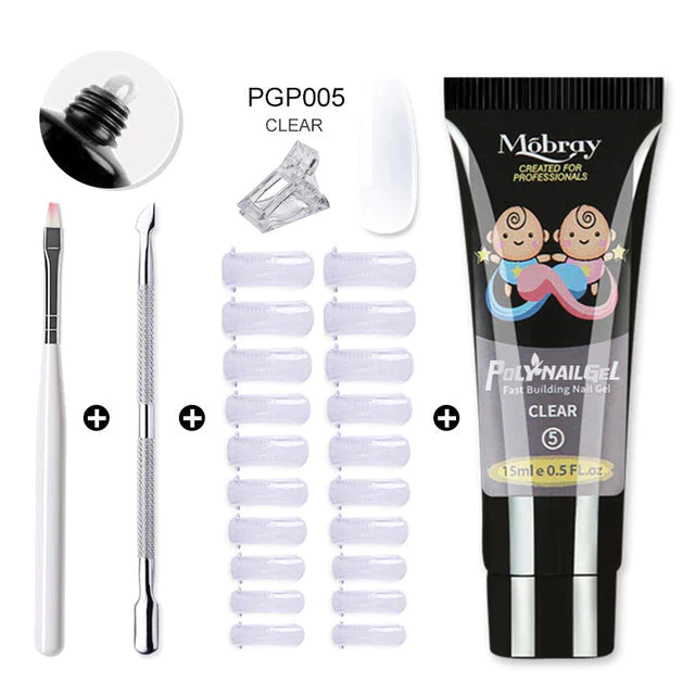 ( Promotion - 50% OFF)🎨🎨Polygel Nail Kit