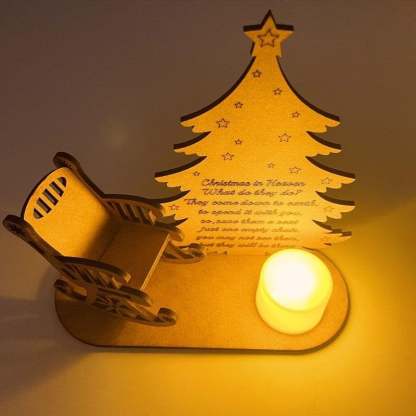 🔥LAST DAY SALE 75% OFF🔥 - Handmade Wooden Christmas Memorial Candle Decoration