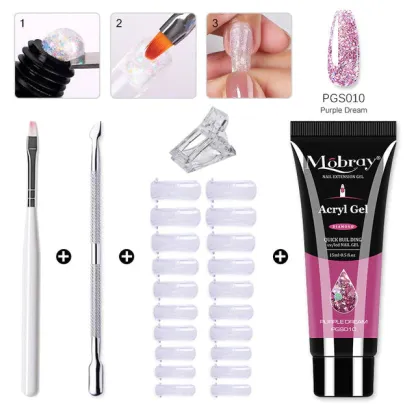 ( Promotion - 50% OFF)🎨🎨Polygel Nail Kit