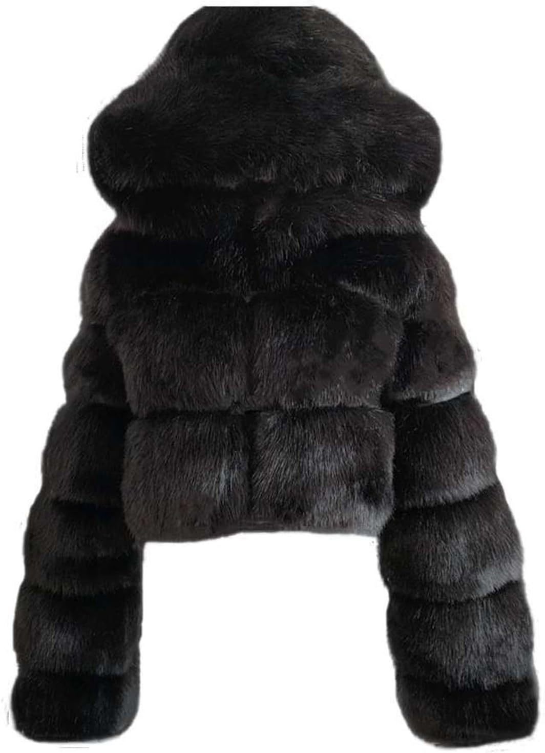 Women's Crop Fur Coat Plain Faux Fur Quilted Jacket Thick Warm Winter Jacket Teenager Girls Fur Jacket Zip Up Jacket Coat Faux Fur Jacket Long Sleeve Winter Coat Cuddly Jacket Winter Fur Coat