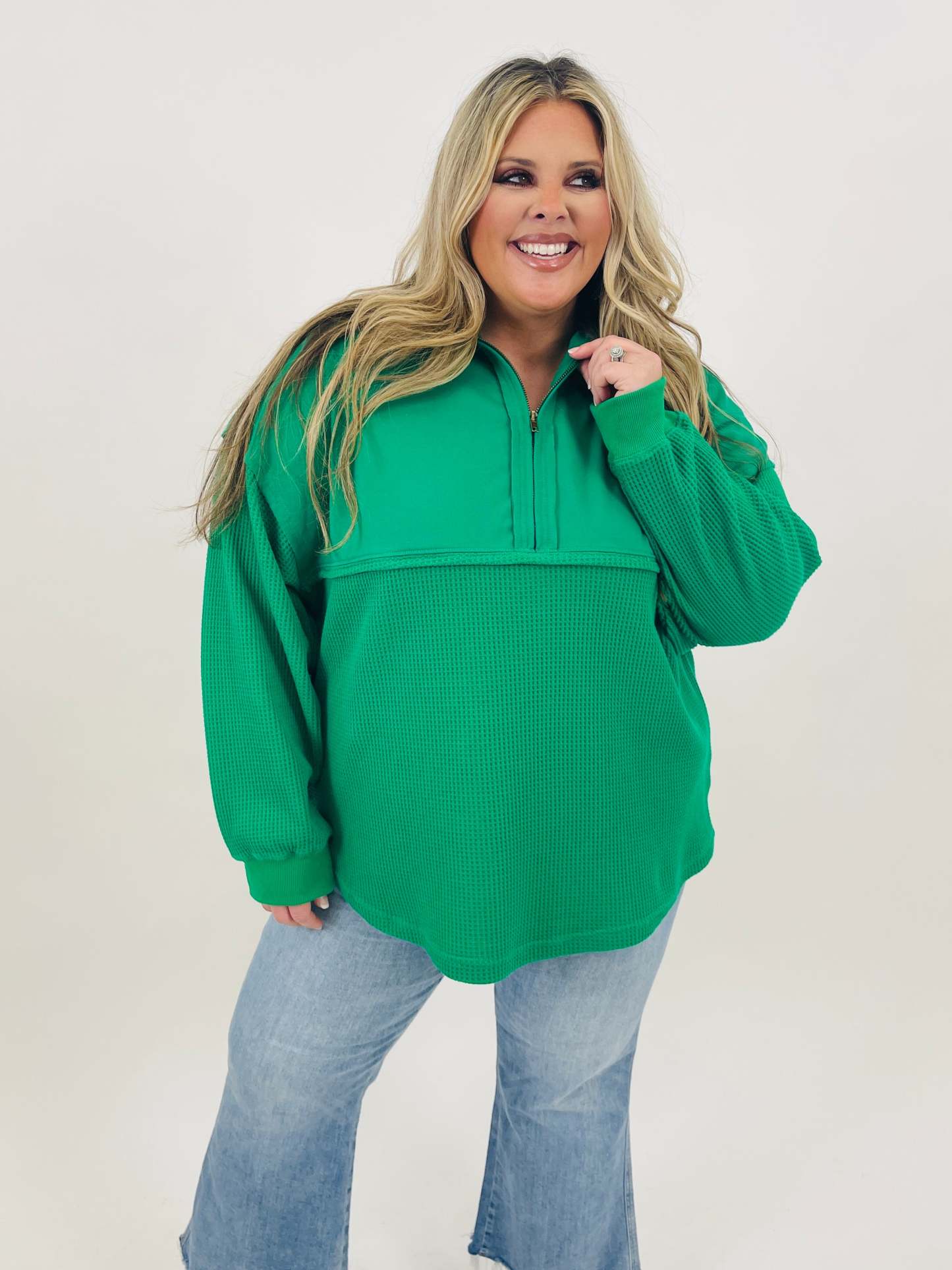 Exclusive The Perfect Mix Pullover In Green