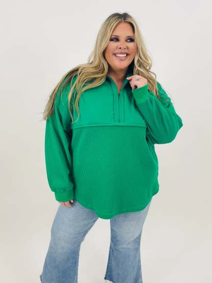 Exclusive The Perfect Mix Pullover In Green