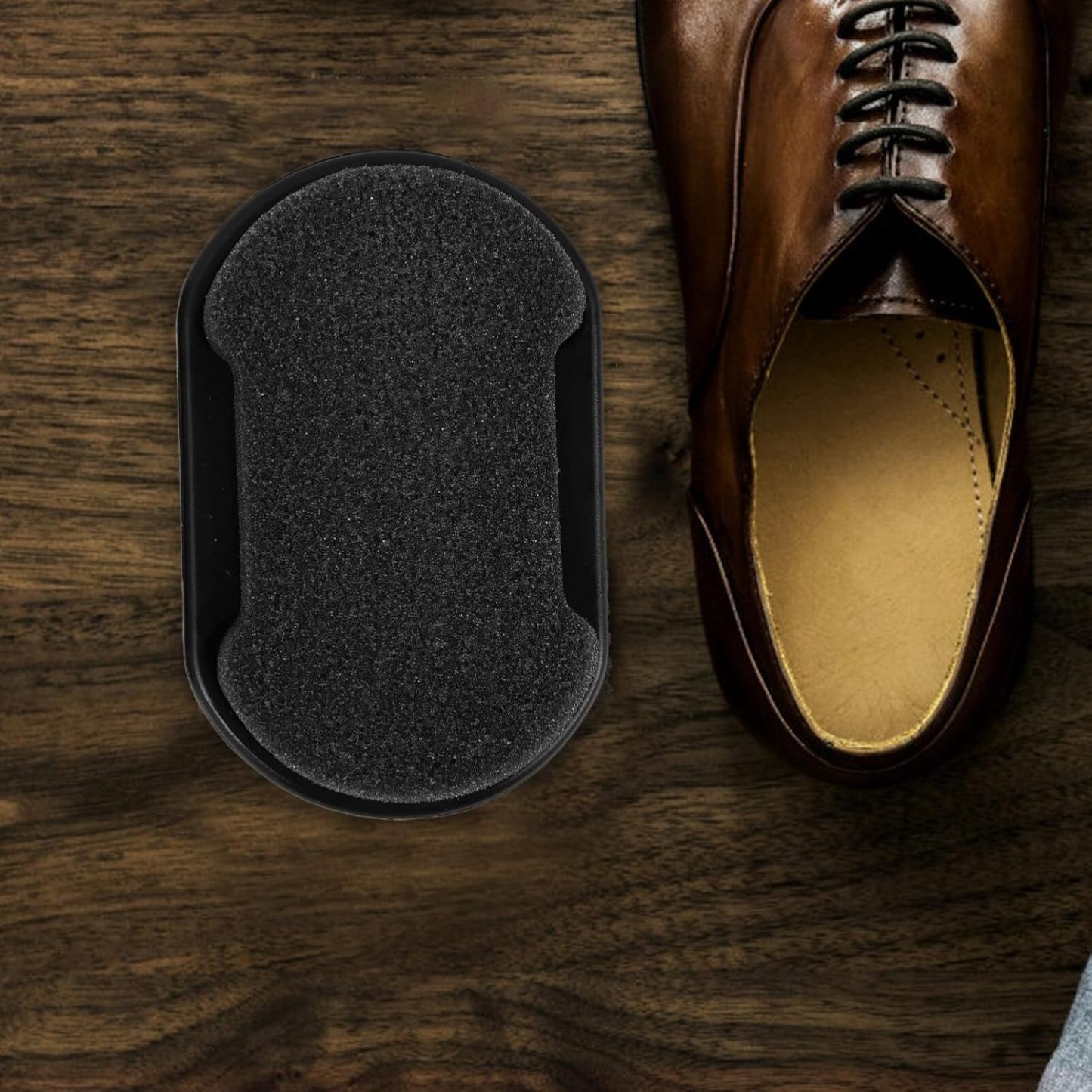LIFKOME 1 Set Leather Shoe Polish Shoe Brush Comfortable Grip Brush Shoe for Polishing Boot Brush Shoe Scrub Brush Shoes Scrub Brush Shoe Polishing Brush Shoe Polish Brush Sponge