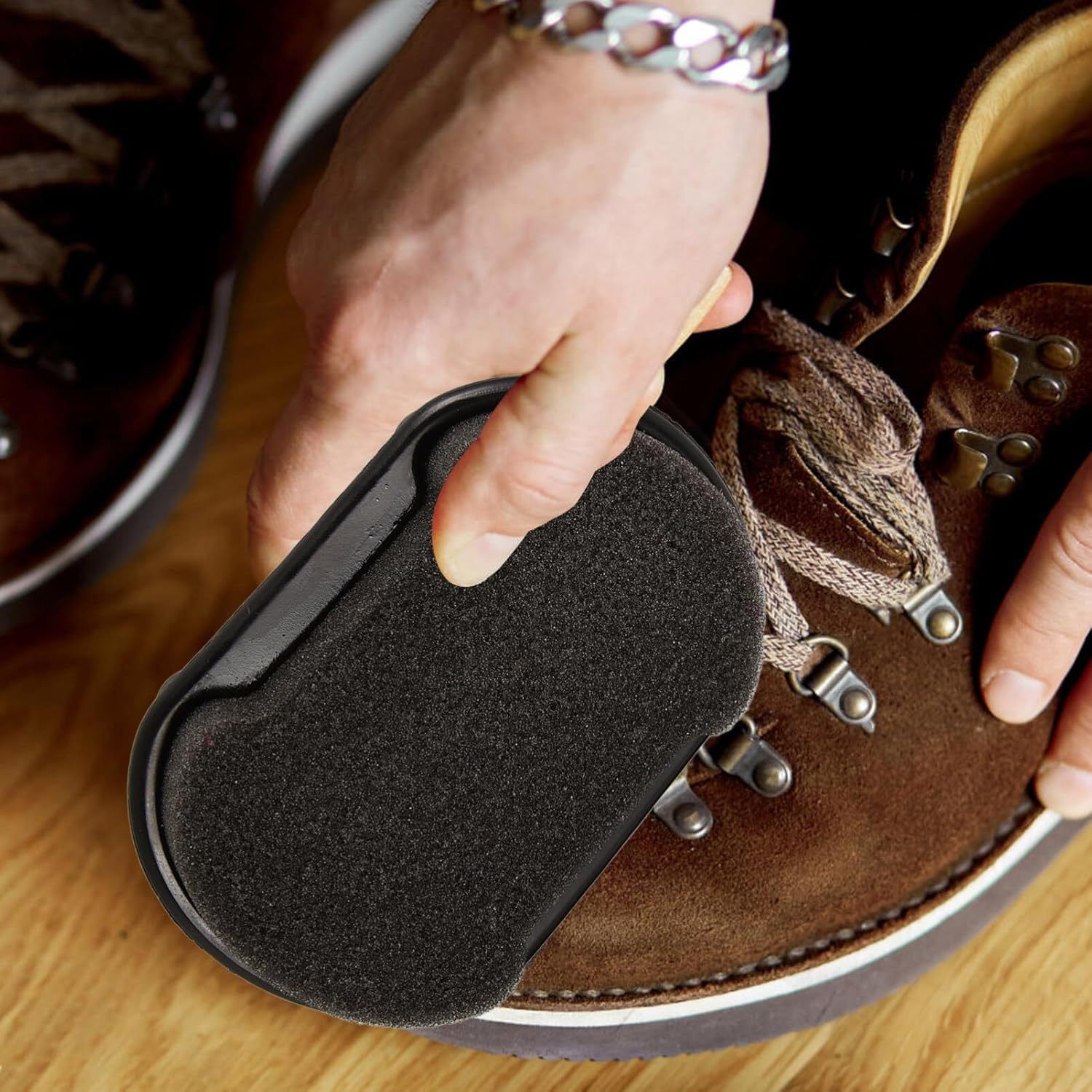LIFKOME 1 Set Leather Shoe Polish Shoe Brush Comfortable Grip Brush Shoe for Polishing Boot Brush Shoe Scrub Brush Shoes Scrub Brush Shoe Polishing Brush Shoe Polish Brush Sponge