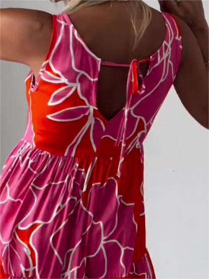 Off The Shoulder Printed Dress