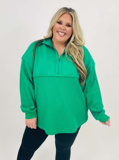 Exclusive The Perfect Mix Pullover In Green