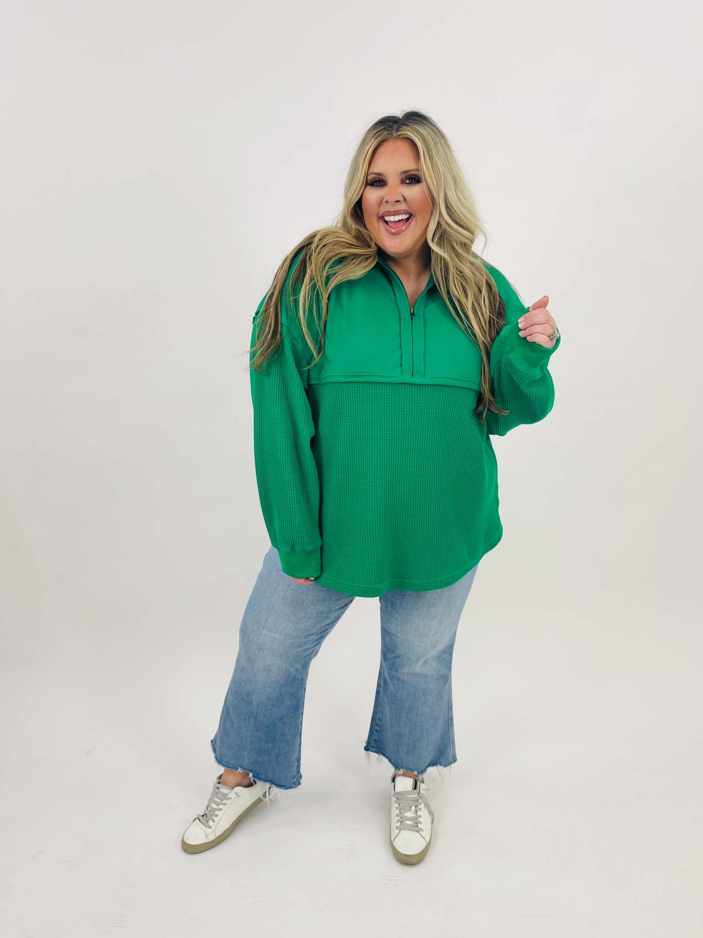 Exclusive The Perfect Mix Pullover In Green