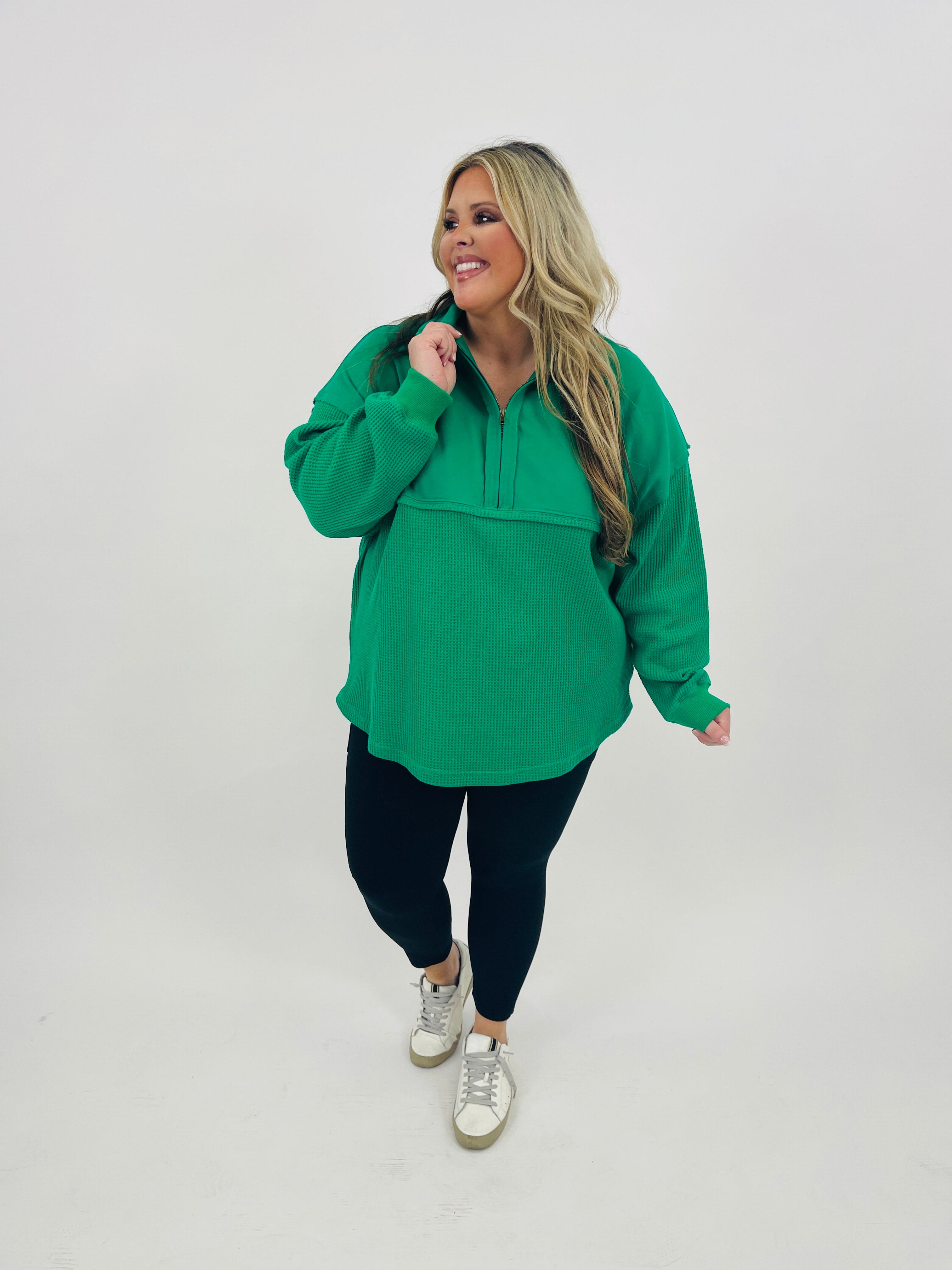 Exclusive The Perfect Mix Pullover In Green