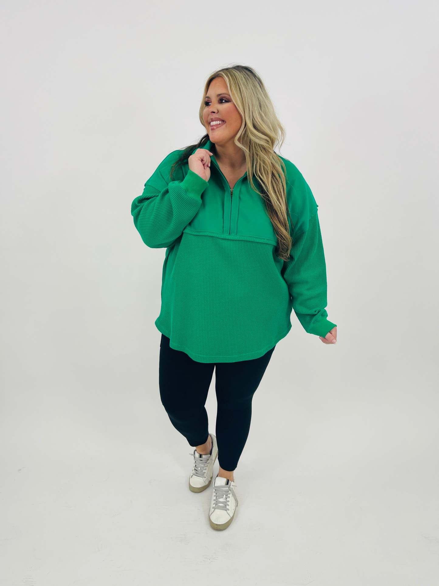 Exclusive The Perfect Mix Pullover In Green