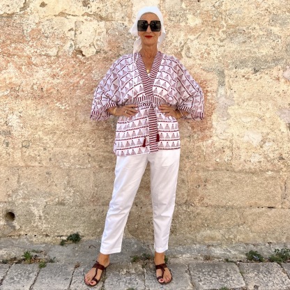 Vacation loose kimono 311
