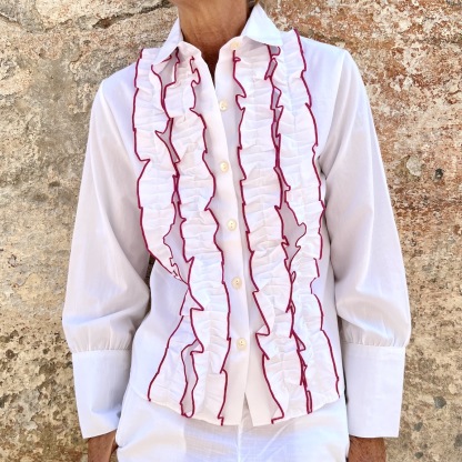 The ruffle blouse
