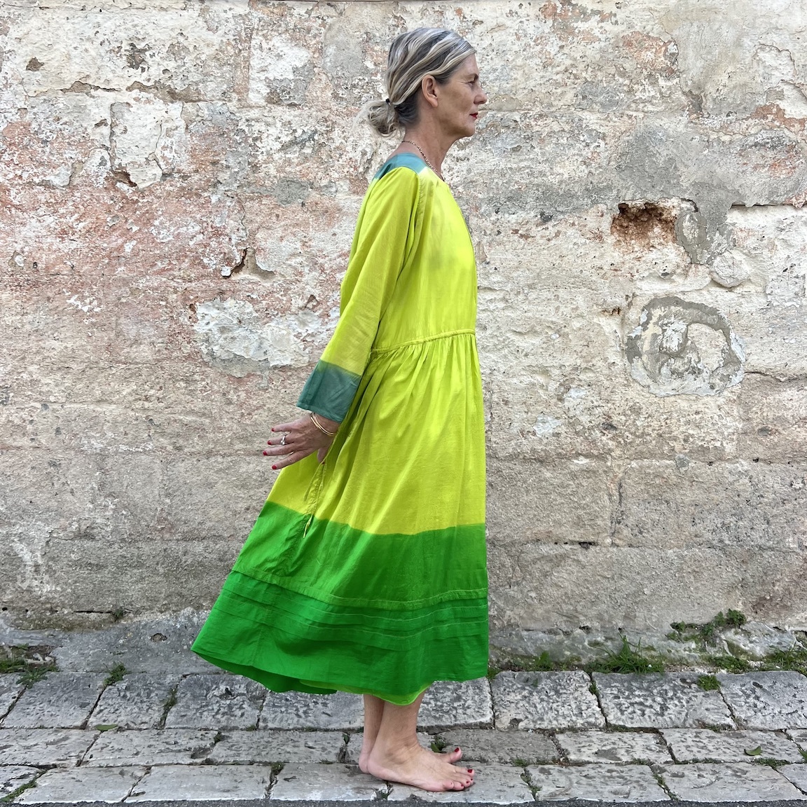Vacation printed loose dress 223