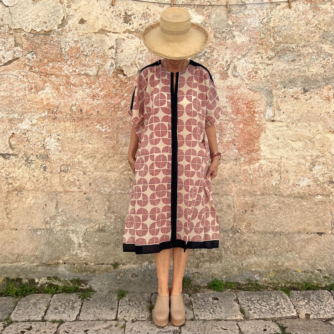 Vacation printed loose dress 220