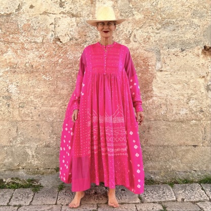 Vacation printed loose dress 231