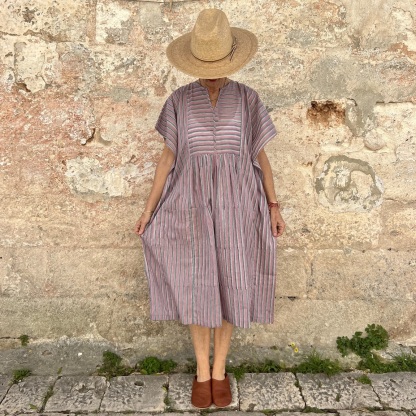 Vacation loose cotton dress 243