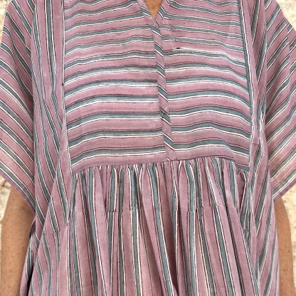 Vacation loose cotton dress 243