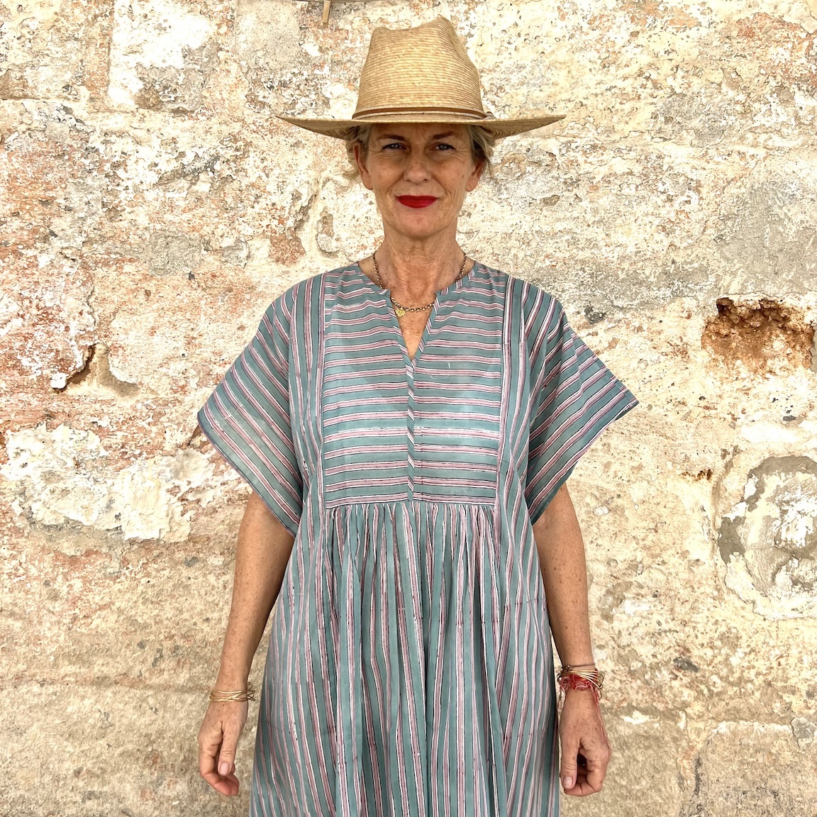 Vacation loose cotton dress 243