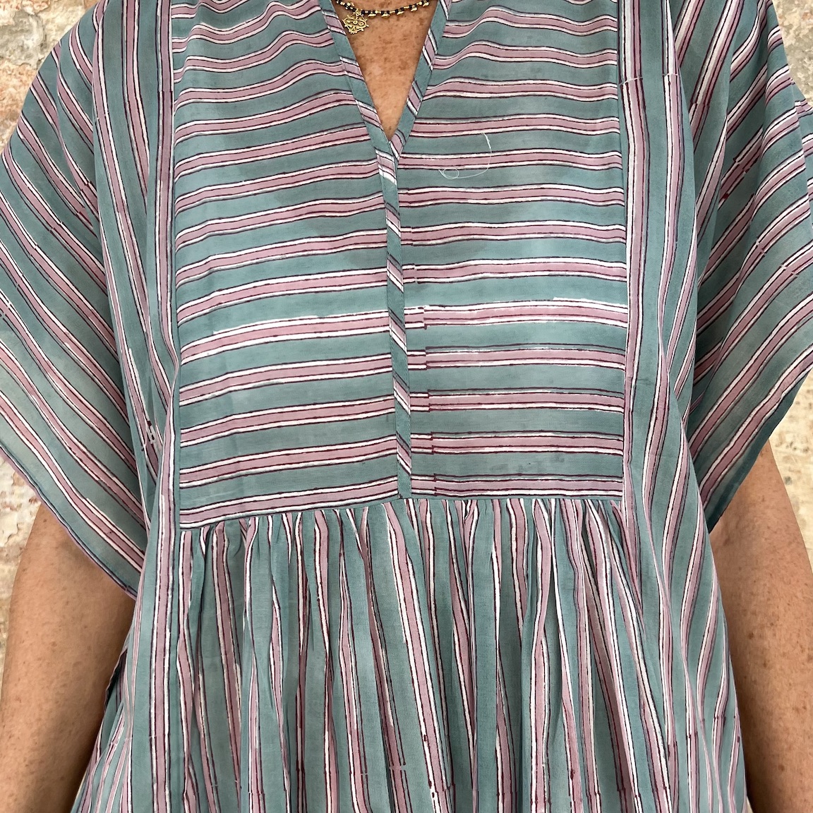 Vacation loose cotton dress 243