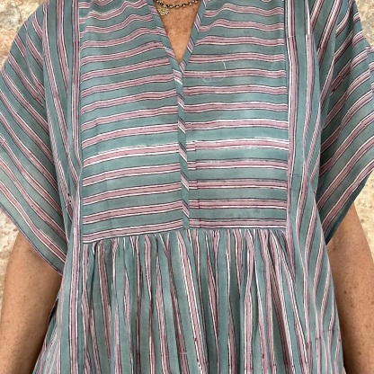 Vacation loose cotton dress 243
