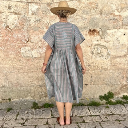 Vacation loose cotton dress 243