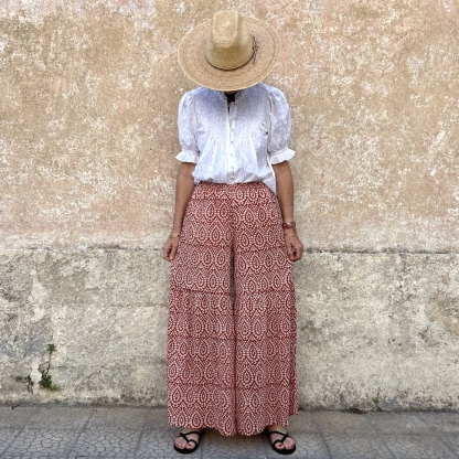 Vacation loose pants 298