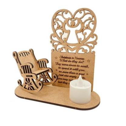 🔥LAST DAY SALE 75% OFF🔥 - Handmade Wooden Christmas Memorial Candle Decoration
